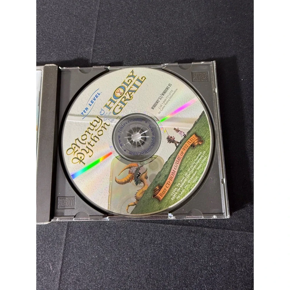 7th Level Monty Python Quest Holy Grail PC Game 1996 CD-ROM Excellent Windows 95